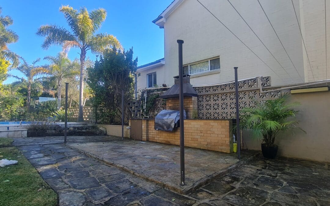 Pergola Asbestos Roof and Ceiling – Castle Cove NSW